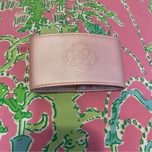 Limited Edition Kendra Scott pink rose gold embossed logo Coffee